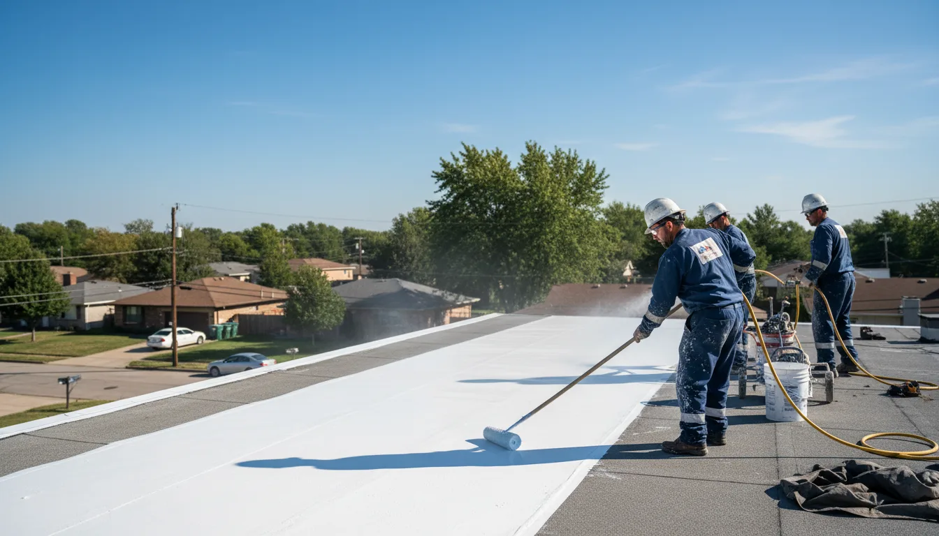 Commercial roof coating in Santa Fe Springs, CA near me